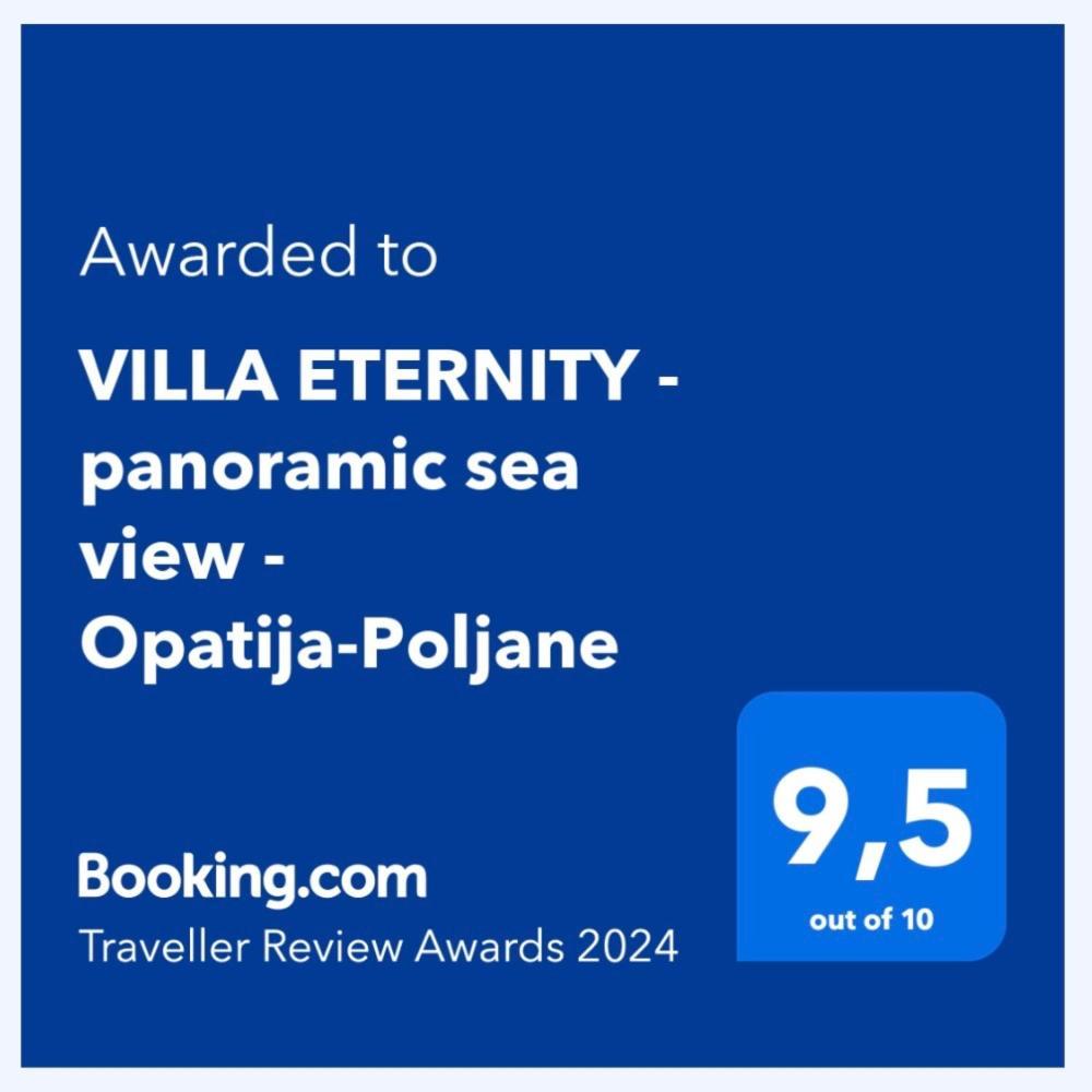 Luxury Villa Eternity - Marvelous Sea View - Box Spring Beds - Opatija-Poljane Buitenkant foto